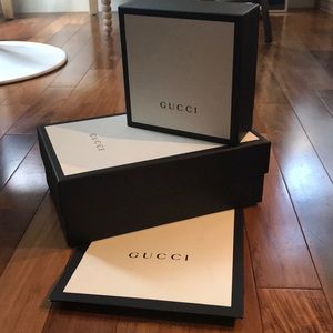 Gucci boxes and bag